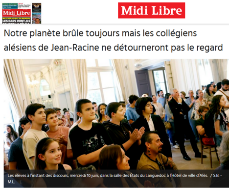 liens presse Midi Libre, objectif Gard, La Marseillaise ci après